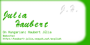 julia haubert business card